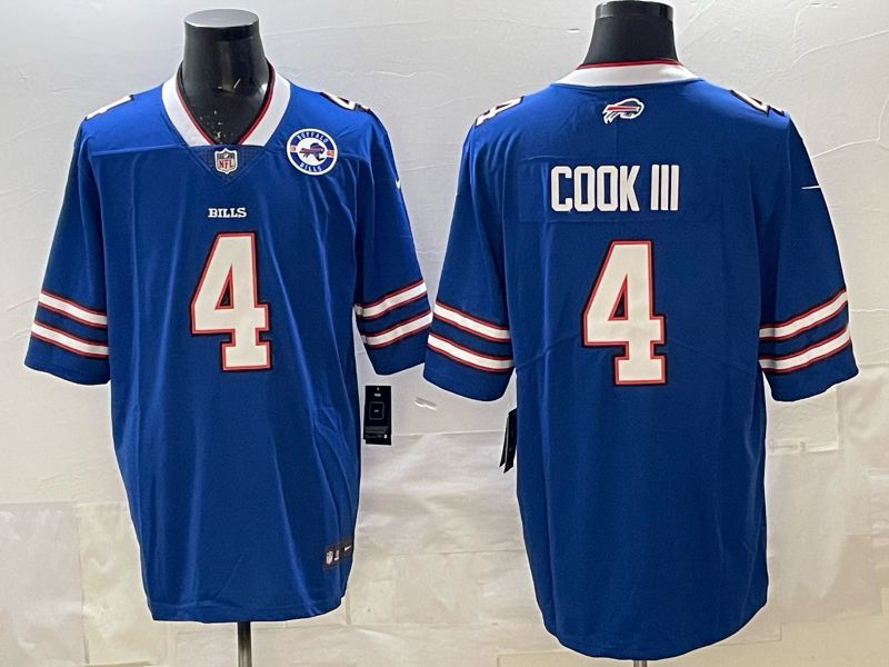Men 2025 Buffalo Bills #4 Cook iii white 2th generation Nike Limited NFL Jersey style 074
